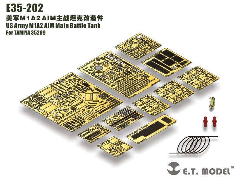 ET Model E35-202 US Army M1A2 AIM Main Battle Tank (For TAMIYA 35269) (1/35)