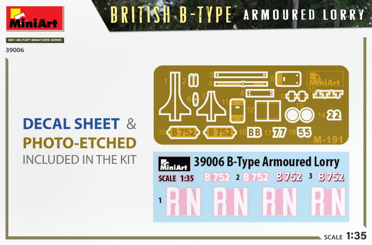 Miniart 39006 BRITISH B-TYPE ARMORED LORRY 1/35 – imagen 2