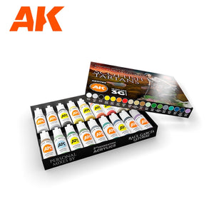 AK Interactive AK11766 SIGNATURE SET – RAÚL GARCÍA LATORRE – SCOTTISH TARTANS PAINT SET 18x17 ml – immagine 2