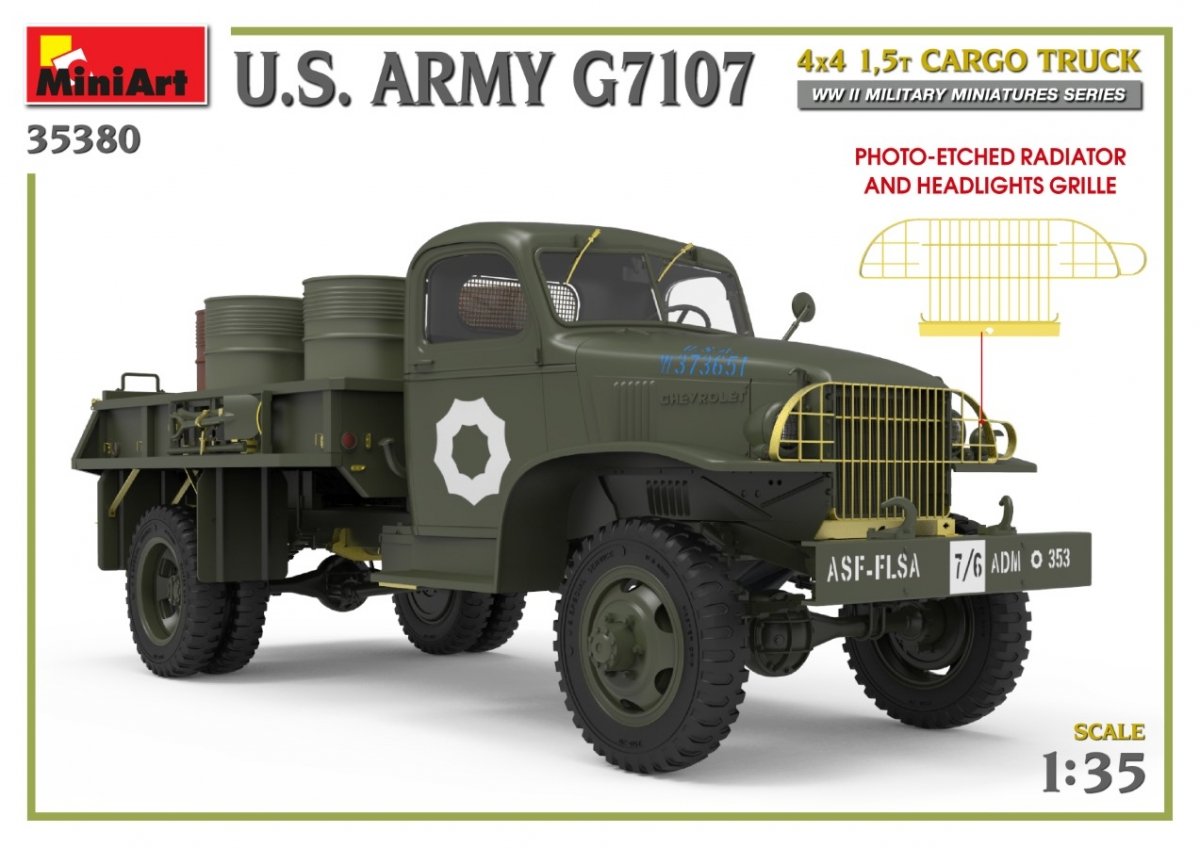 MiniArt 35380 US ARMY G7107 4X4 1.5t CARGO TRUCK 1/35 – image 6