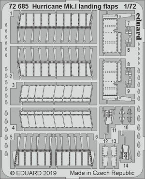 Eduard 72685 Hurricane Mk. And landing flaps 1/72 ARMA HOBBY