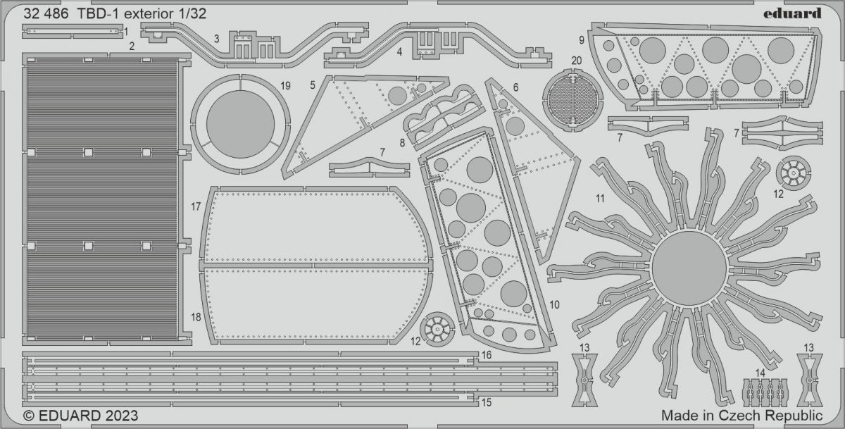 Eduard BIG33157 TBD-1 TRUMPETER 1/32 – Bild 2