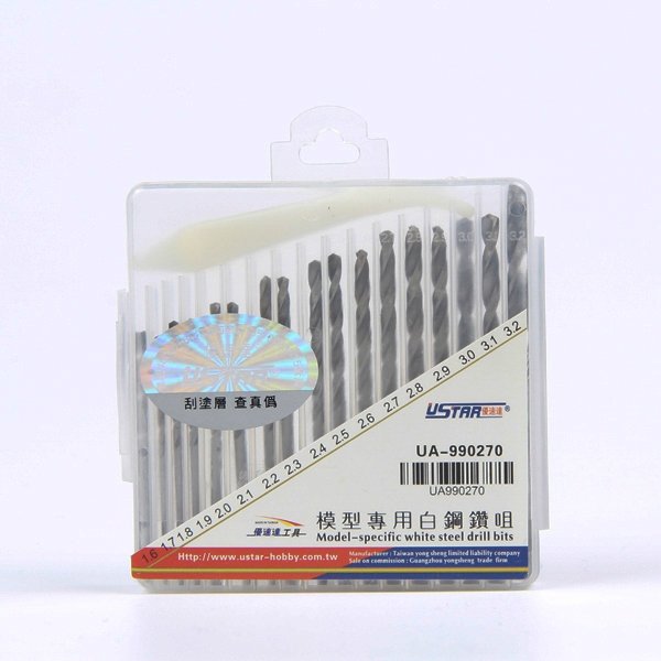 U-Star UA-90270 Drill Bit Set - 17-piece drill set