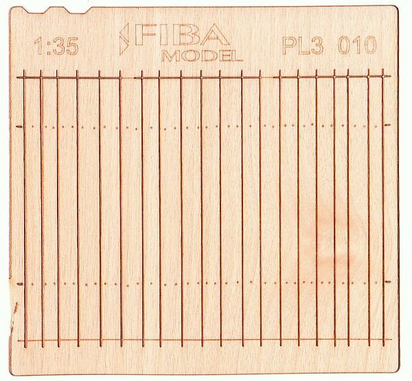 Model scene PL3-010 Wooden fence type 10 Wooden fence 1/35