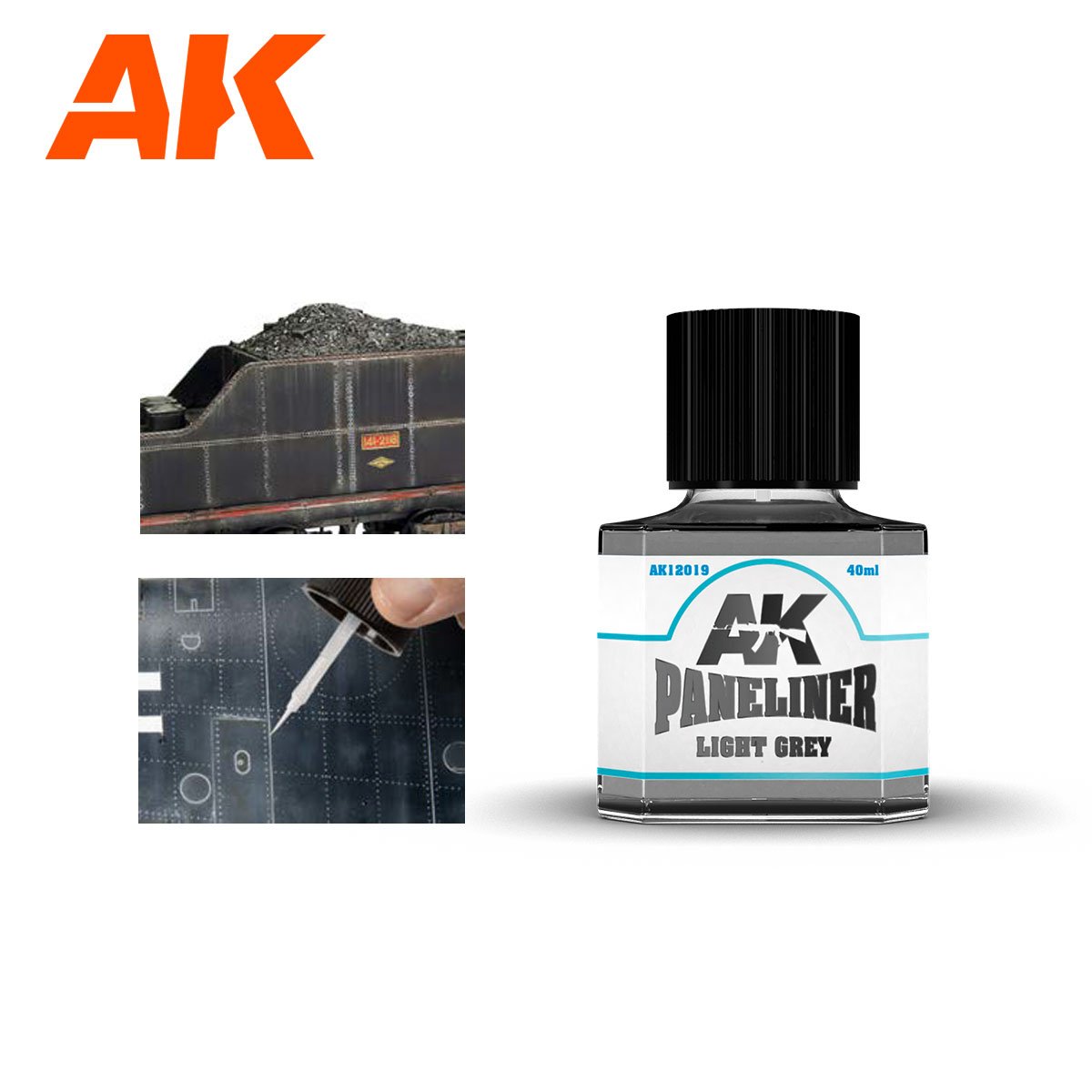 AK Interactive AK12019 LIGHT GRAY PANELINER – PANELADOR GRIS CLARO