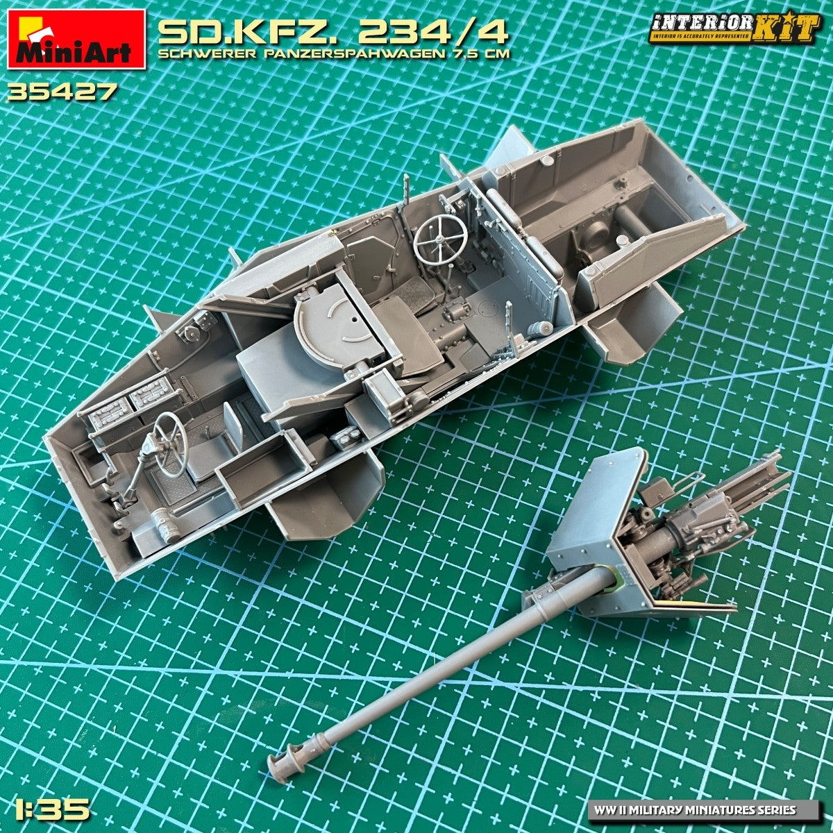 MiniArt 35427 Sd.Kfz. 234/4 SCHWERER PANZERSPÄHWAGEN 7.5 cm. INTERIOR KIT 1/35 – image 5