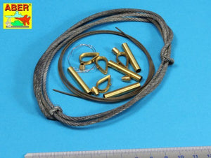 Aber 16030 Tow cables and track cables with brackets used on Tiger I, King Tiger and Panther (1/16) – imagen 2