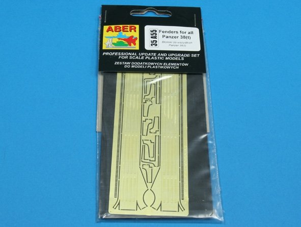Aber 35A055 Fenders for Panzer 38 tanks (Praga) (1/35) – image 3