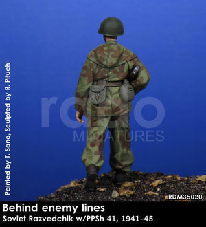 RADO Miniatures RDM35020 Soviet Razvedchik w/PPSh 41, (1941-45) 1/35 – image 4