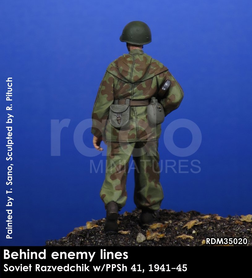 RADO Miniatures RDM35020 Soviet Razvedchik w/PPSh 41, (1941-45) 1/35 – image 4