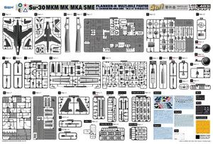 Great Wall Hobby L4831 Su-30 MKM / MK / MKA / SME &amp;#39;Flanker H&amp;#39; Multirole Fighter 4 In 1 1/48 – Bild 3