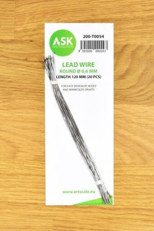 ASK T0054 Lead Wire Round Ø 0.6 mm x 120 mm (20 pcs)