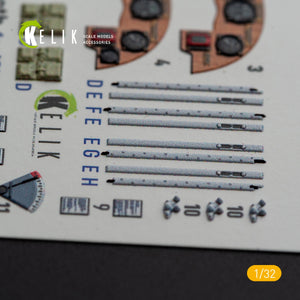 KELIK K32022 DH.81A Tiger Moth - Interior 3D Decal with 3D printed parts for ICM kit 1/32 – immagine 4