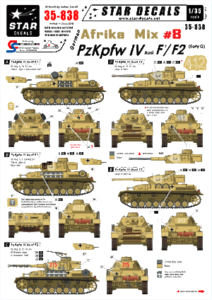 Star Decals 35-838 German Afrika Mix #8 1/35