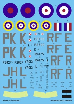 Techmod 48046 - Hawker Hurricane Mk I 1/48