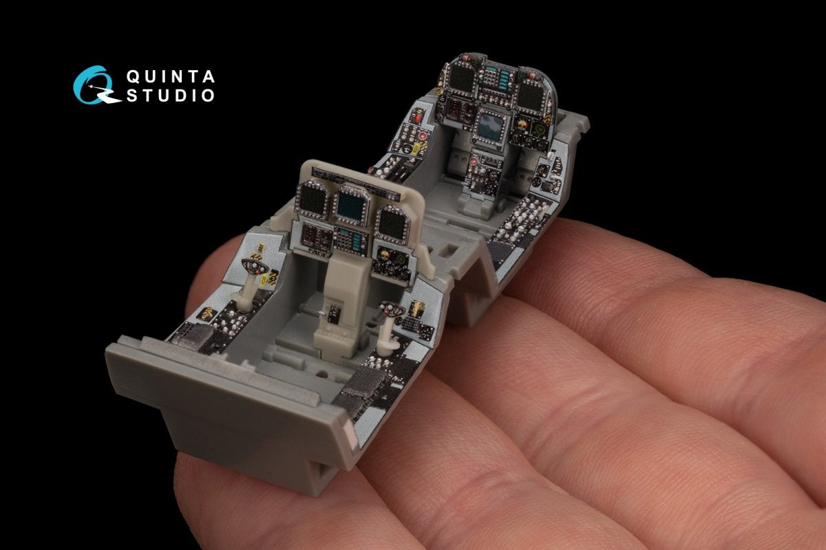 Quinta Studio QD48216 F/A-18D Late 3D-Printed &amp;amp; colored Interior on decal paper with resin parts (Kinetic) 1/48 – image 6