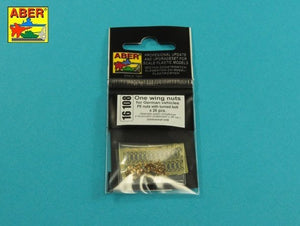 Aber 16108 Single-Wing Nuts with Turned Supports (26 pieces) 1/16 – image 2