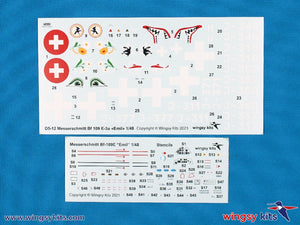 Wingsy Kits D5-12 Swiss Air Force Fighter MESSERSCHMITT Bf 109 E-3a 1/48 – image 12