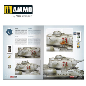 AMMO of Mig Jimenez 6603 SOLUTION BOOK 20 - How to Paint WWII Soviet Winter Vehicles (English, Spanish, Francais, Deutsch) – Bild 6