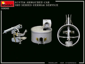 Miniart 39010 AUSTIN ARMORED CAR 3rd SERIES: GERMAN, AUSTRO-HUNGARIAN, FINNISH SERVICE. INTERIOR KIT 1/35 – immagine 6