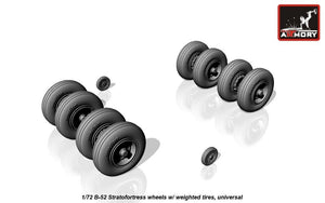 Armory Models AW72316 B-52 Stratofortress wheels w/ weighted tires 1/72 – obrázek 4