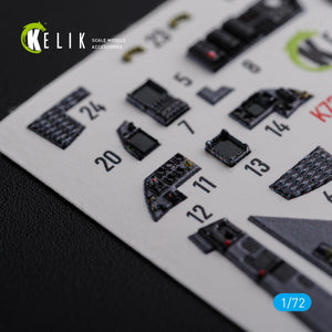 KELIK K72111 F-15E interior 3D decals for Academy kit 1/72 – image 8