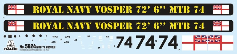 Italeri 5624 Vosper 74 Torpedo Boat with crew (7 FIGURES &amp;amp; ACCESSORIES INCLUDED) 1/35 – image 3