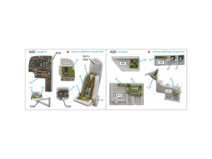 Quinta Studio QD72138 Bristol Beaufort Mk.I 3D-Printed colored Interior on decal paper (Airfix) 1/72 – obrázek 2