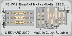 Eduard FE1319 Beaufort Mk. And seatbelts STEEL ICM 1/48