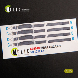 KELIK K35020 KOZAK-2 UKRAINIAN MRAP 3D DECALS FOR ICM KIT 1/35 – Bild 3
