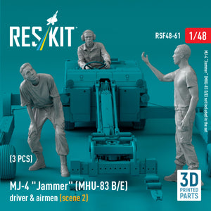 RESKIT RSF48-0061 MJ-4 « Jammer » (MHU-83 B/E) pilote et aviateurs (scène 2) (3 pièces) (Impression 3D) 1/48 – image 3