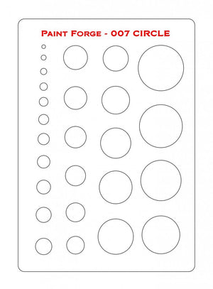 Paint Forge PFST007M STENCIL - CIRCLE – immagine 2