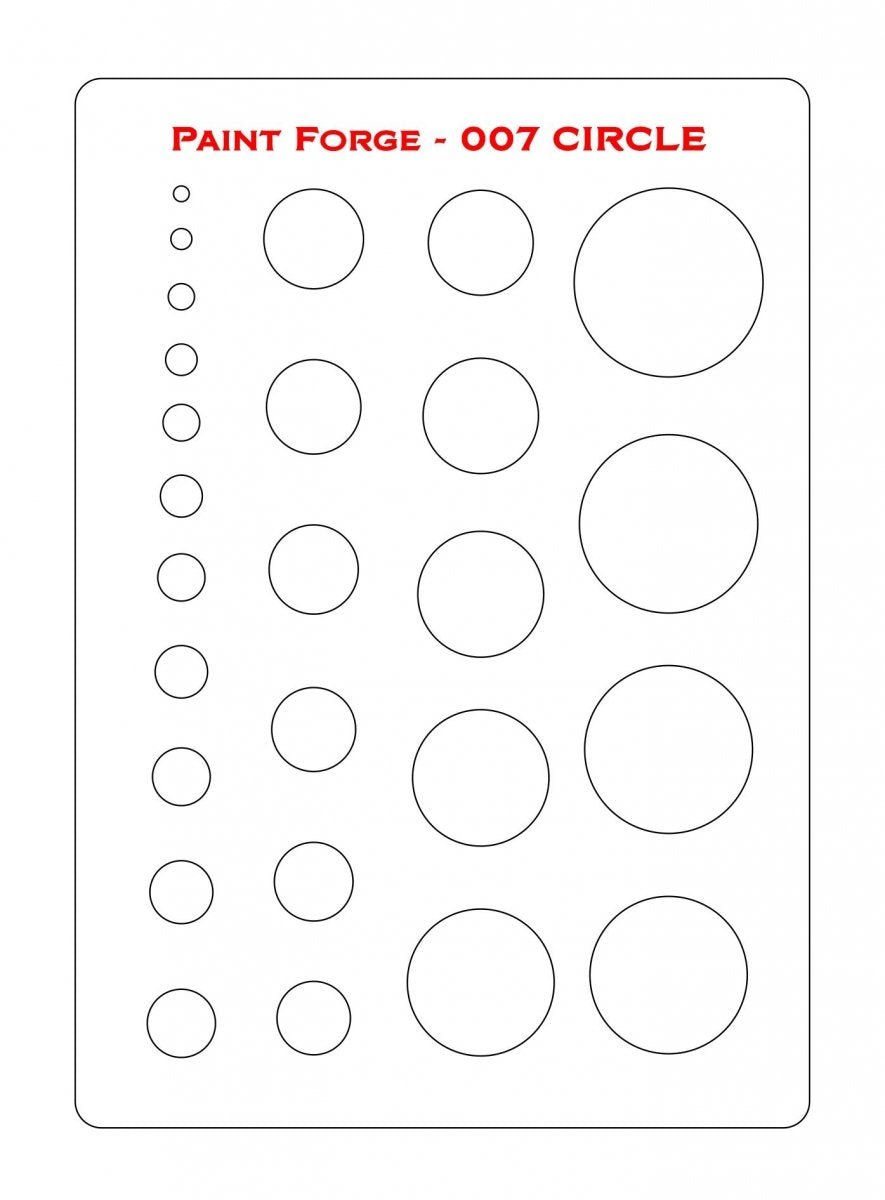 Paint Forge PFST007M STENCIL - CIRCLE – immagine 2