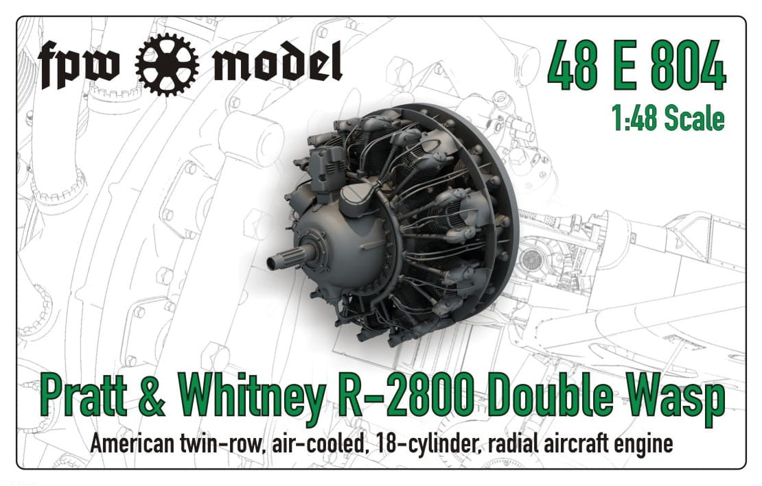 FPW Model 48E804 Pratt &amp; Whitney R-2800 Double Wasp (Fix) 1/48