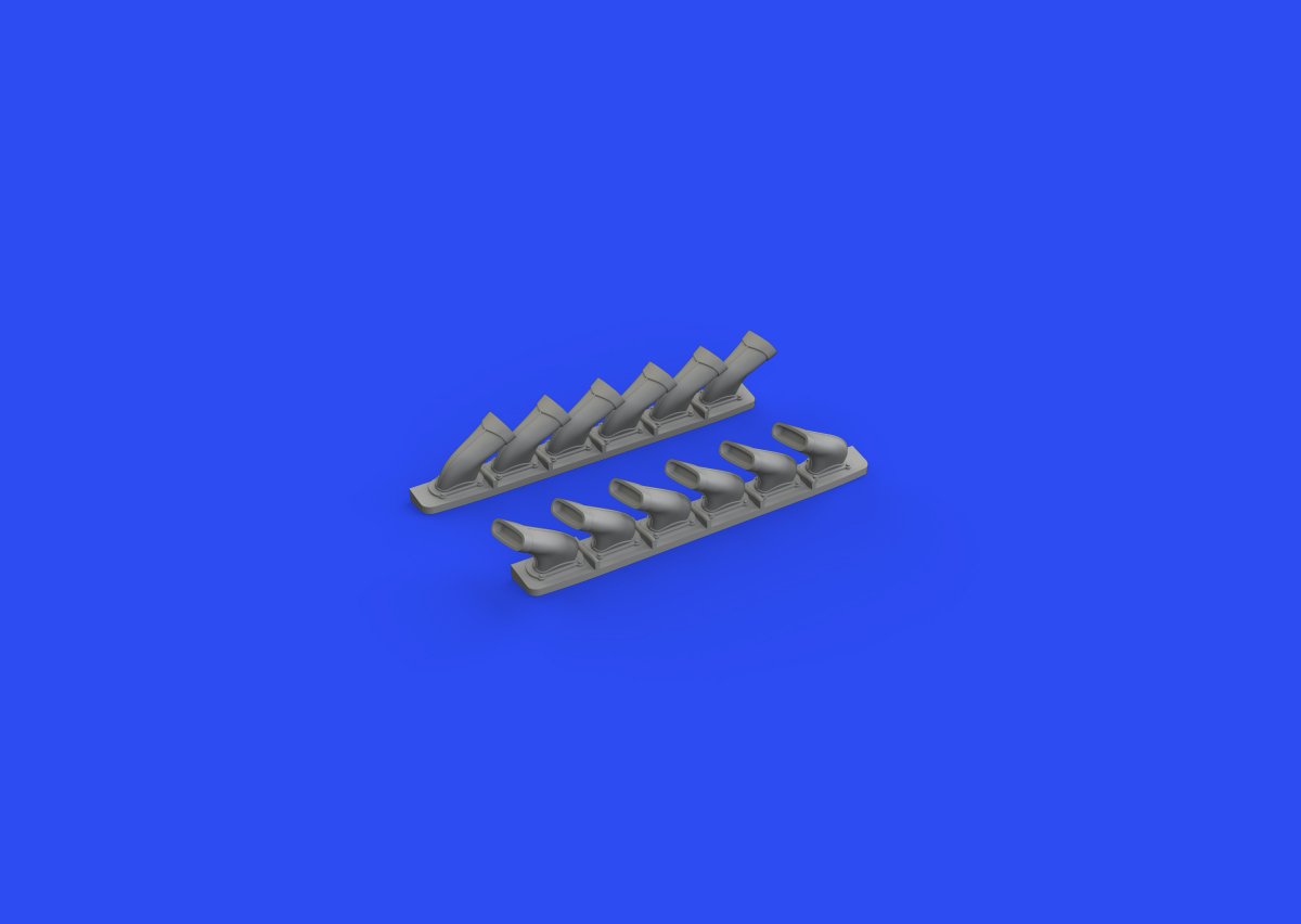 Eduard 648669 Spitfire Mk. V six-stacks exhausts fishtail EDUARD 1/48 – image 3