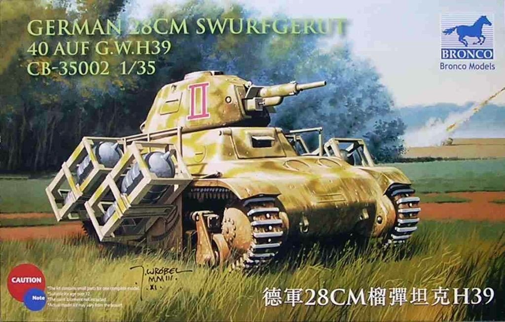Bronco CB35002 German 28cm sWurfGerat 40 Auf GW H38/39 (1/35)