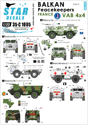 Star Decals 35-C1005 Balkan Peacekeepers #4. France 1/35