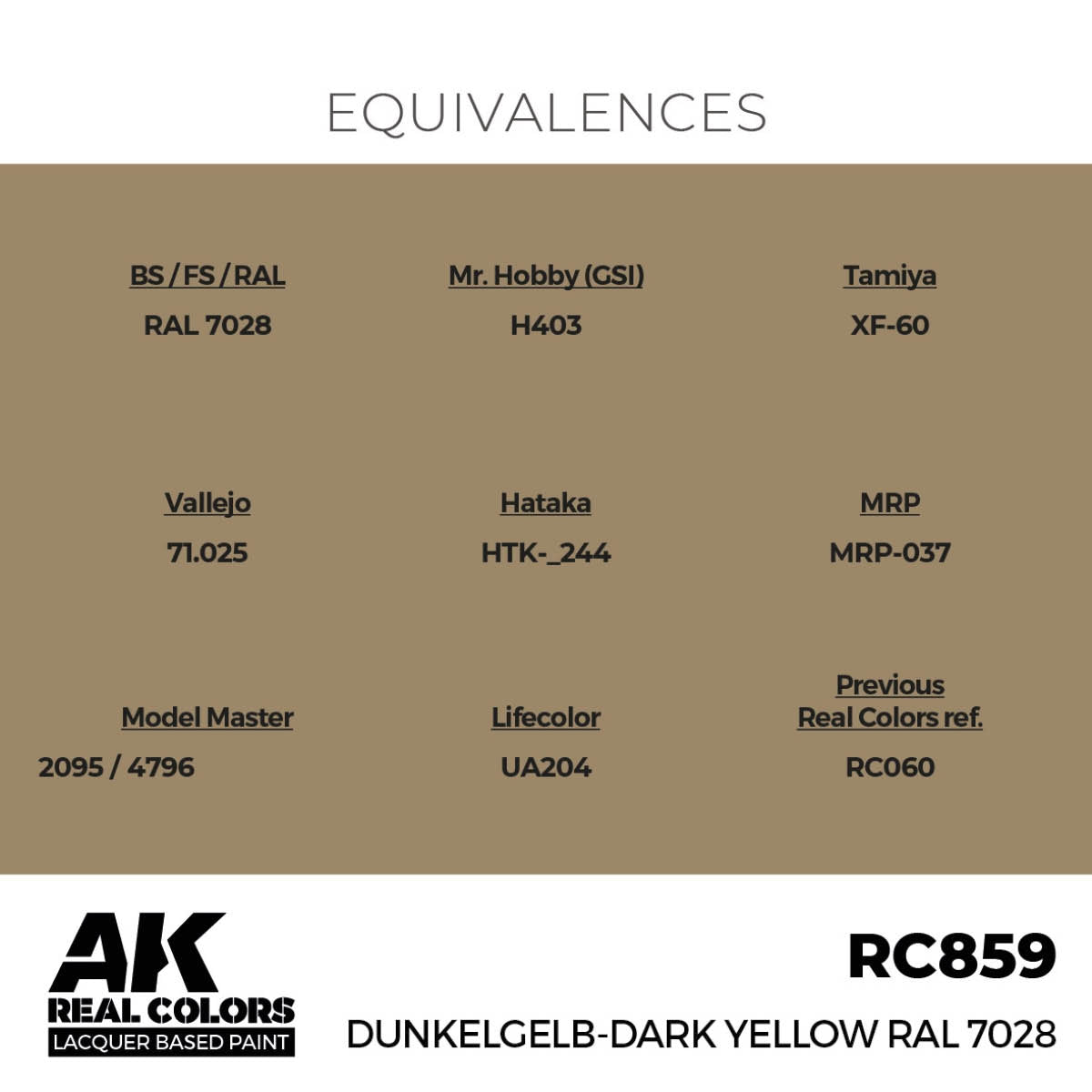 AK Interactive RC859 Dunkelgelb-Dark Yellow RAL 7028 17 ml – Bild 3