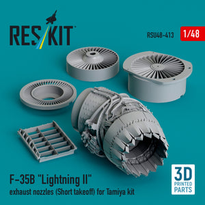RESKIT RSU48-0413 F-35B &amp;quot;Lightning II&amp;quot; exhaust nozzle (Short takeoff) for Tamiya kit (3D printed) 1/48 – zdjęcie 2
