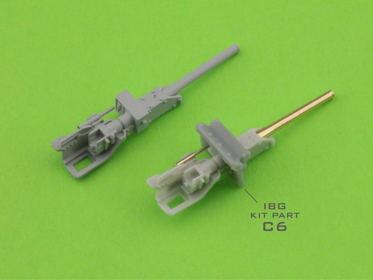 Master GM-72-015 Type 95 Ha-Go - 37 mm Type 94 gun barrel with resin mount (for IBG model) 1/72 – immagine 4