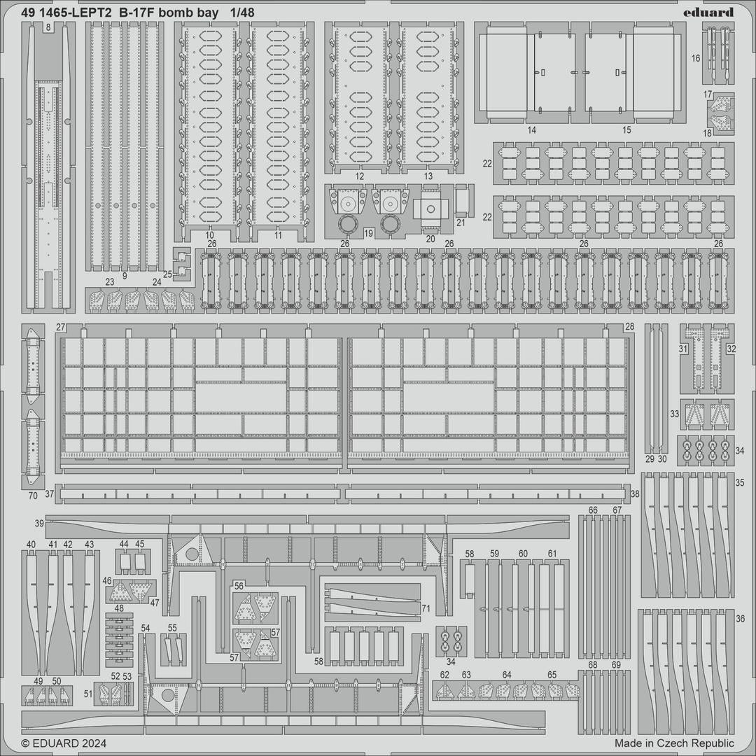 Eduard 491465 B-17F bomb bay EDUARD 1/48 – image 2