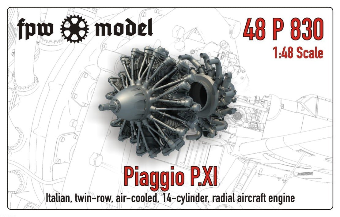 FPW Model 48P830 Piaggio P.XI 1/48