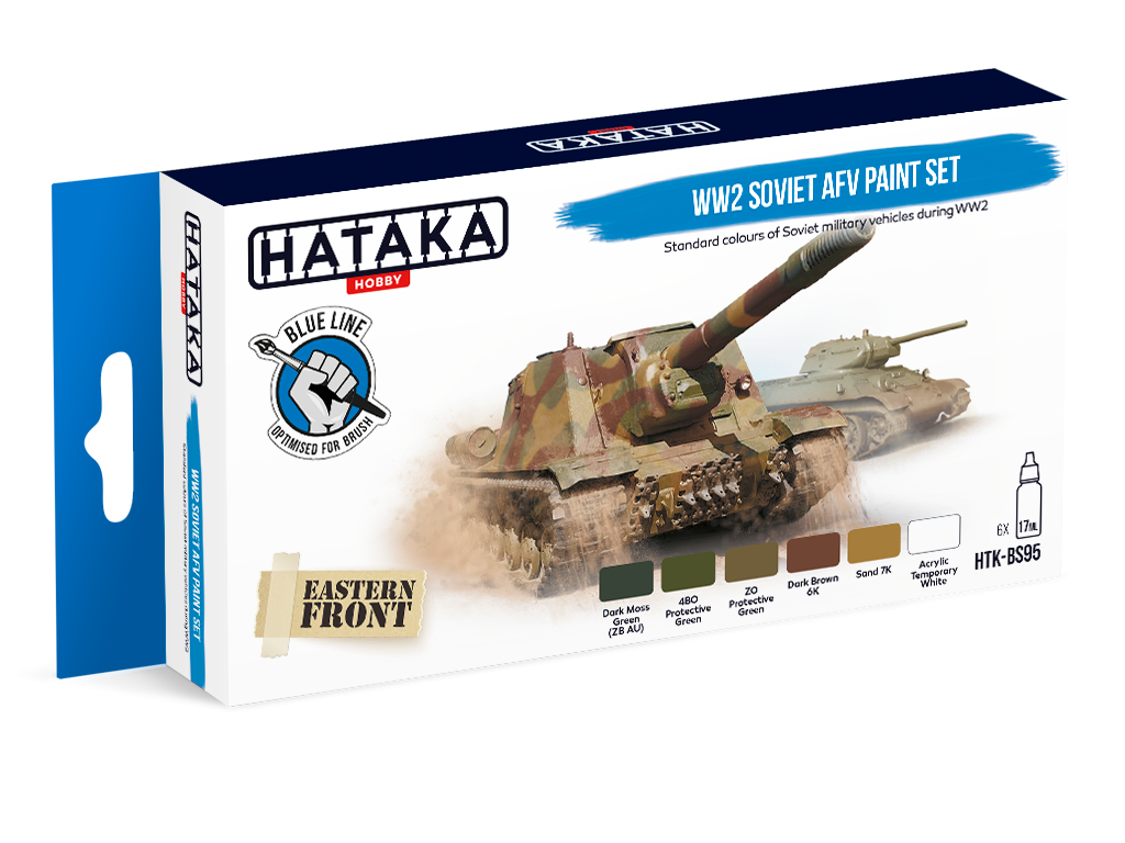 Hataka HTK-BS95 Ensemble de peinture AFV soviétique WW2 (6x17ml)