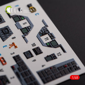 KELIK K48103 F-16A/C - interior 3D decals for Academy kit 1/48 – image 4