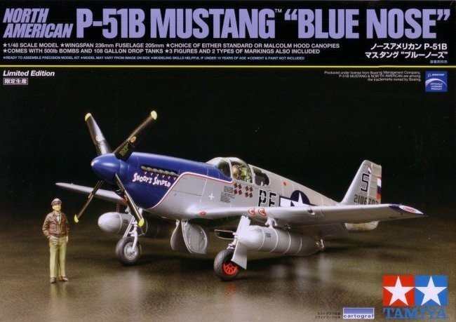 Tamiya 92216 NA P-51B Mustang - Nez bleu (1/48)