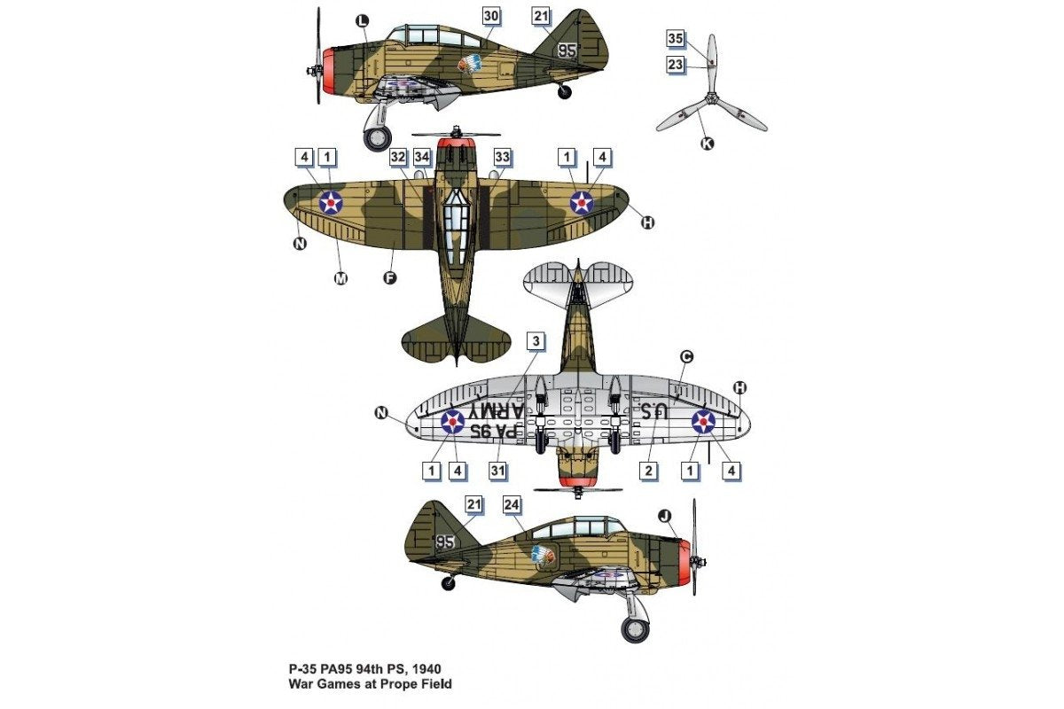 Dora Wings 48012 Seversky P-35 1/48 – image 4