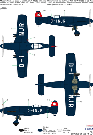 Special Hobby 72138 Messerschmitt Me 209V-1 1/72 – image 3