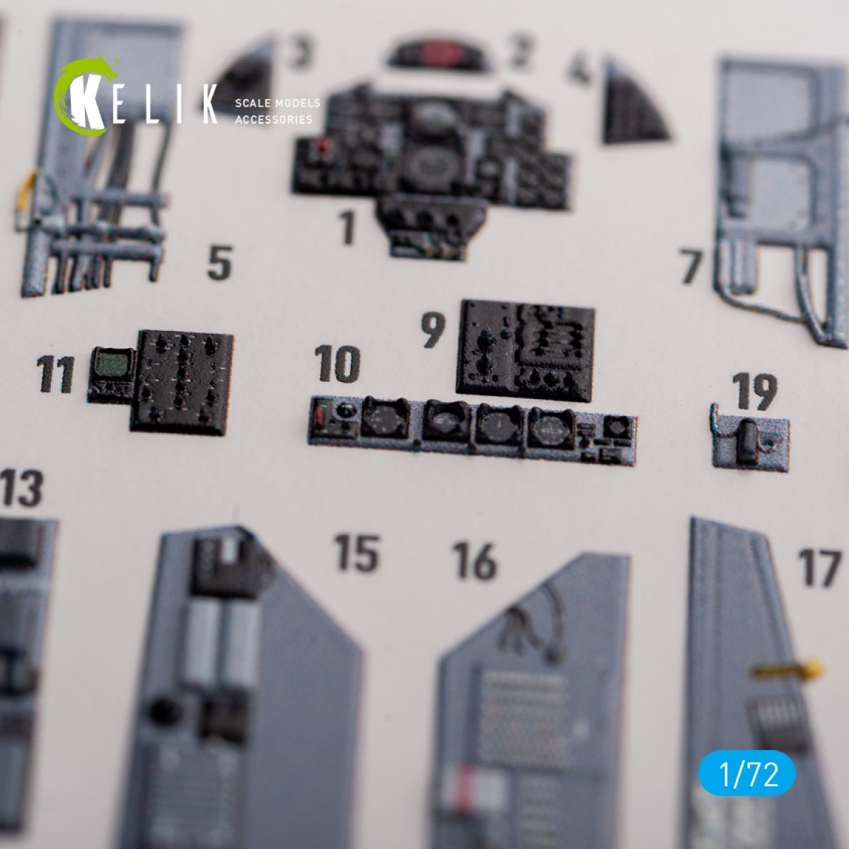 KELIK K72127 FG.1 Phantom - interior 3D decals for Airfix kit 1/72 – zdjęcie 3