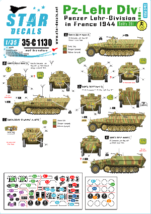 Star Decals 35-C1130 Panzer-Lehr Division #3 1/35