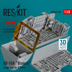 RESKIT RSU48-0188 OV-10A &amp;quot;Bronco&amp;quot; cargo bay for ICM kit (3D Printed) 1/48 – Bild 2